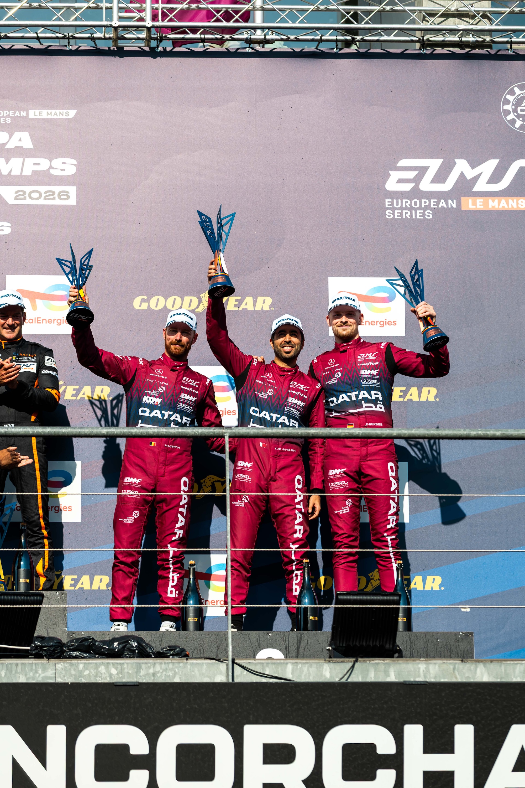 Auf dem Podium in Spa